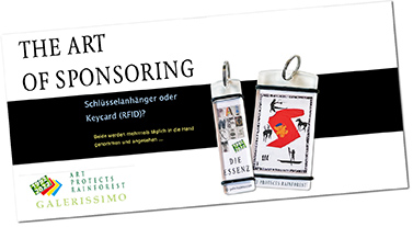 Schlüsselanhänger für Sponsoring-Projekte